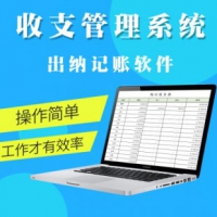 出纳记账软件 EXCEL现金银行流水做账本 明细收支表格报告单报表